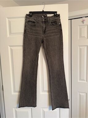 rag & bone - Peyton mid-rise bootcut- raw hem- size 26- color: serephina